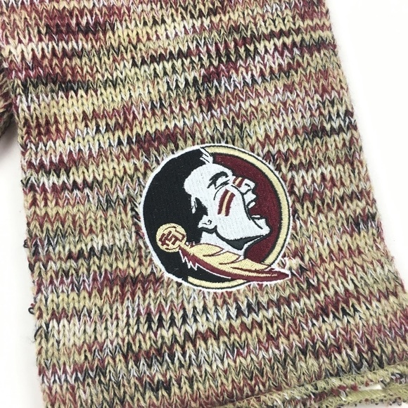 FSU Scarf & 2 Pair Gloves Seminoles Florida State College Football Game Day Gear - Picture 5 of 14